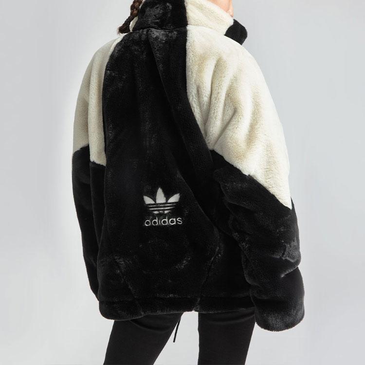 Adidas Originals Trefoil Speed Fer Colorblock Fleece Warm-Up Jacket Unisex Jacket Black HF0701