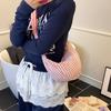 2025 Summer Retro Plaid Dumpling Bag Women's Versatile Shoulder Messenger Bag Casual Commuter Croissant Bag