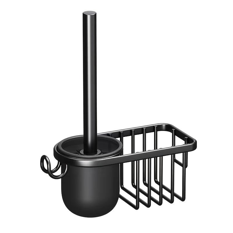 

A Wall-Mounted Toilet Brush Holder for Home Use Designed to Clean Every Corner of The Bathroom Without Drilling