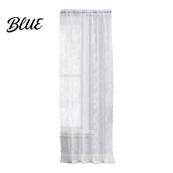 Embroidered Lace Curtain Bedroom Luxury Install Vintage Easy to Sheer Universal Floral Gothic Light Filtering