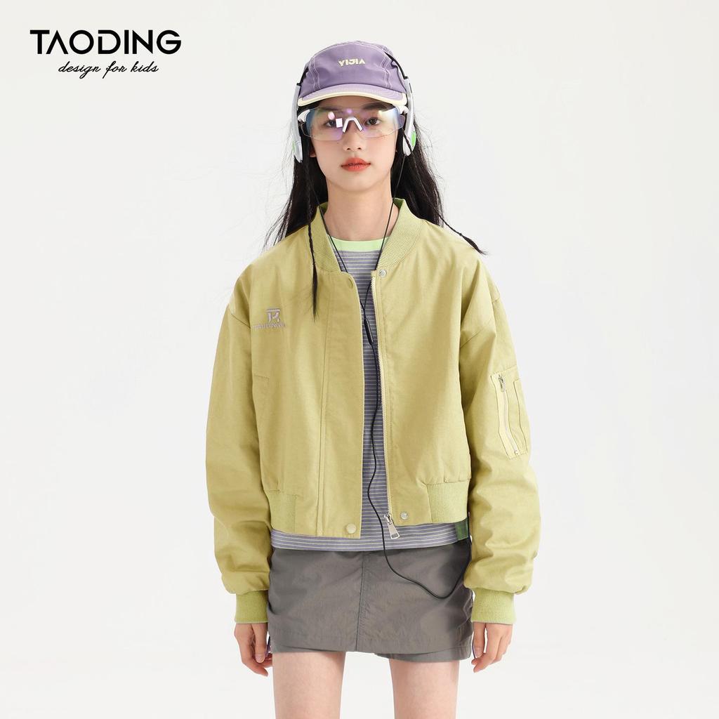 Tao Town Girls' Korean Style Casual Baseballjacka