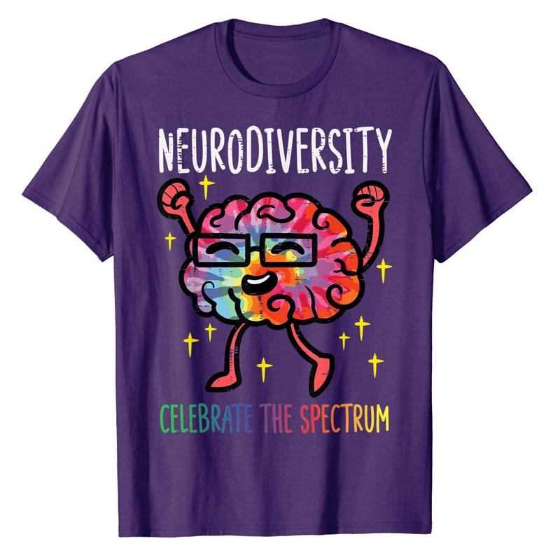 Neurodiversity Brain Autism Awareness ASD ADHD Unisex Women Kid TShirt Cute Graphic Tee Y2k Top Lovely Gifts Short Sleeve Outfits