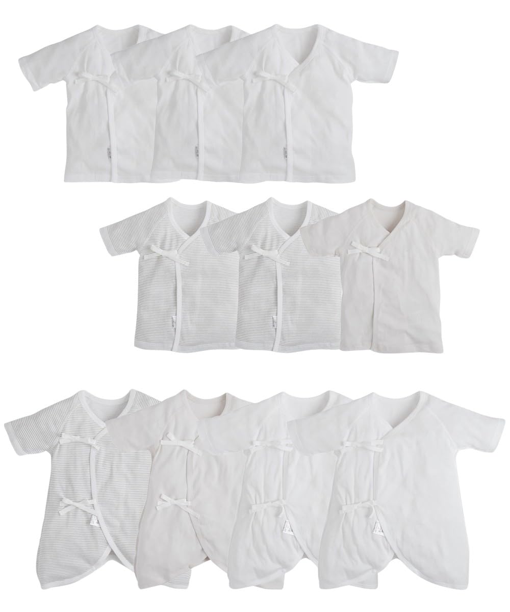 

Baby Newborn Underwear Set Short 4 Combi Height [Nissen] Rompers/Coveralls, 100% Cotton, 10-Piece (6 Underwear, Underwear), Gray, 50-60cm