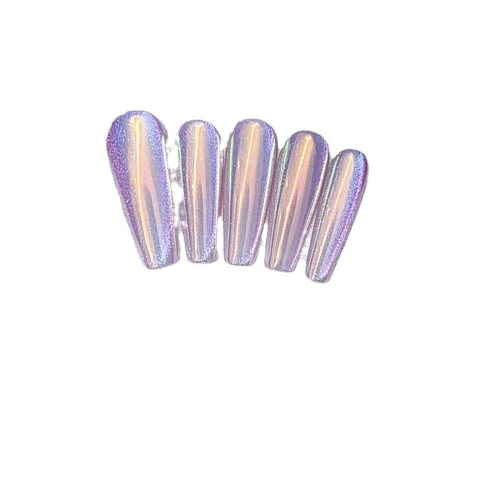 Pure Hand-made Phototherapy Wearer Colored Aurora Wearer Finished Product Reusable Nail Patches