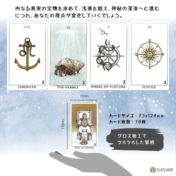 Tempest Tarot Tarot Japanese Instruction Manual Authentic Tarot 78 Cards Deck, Reading, Included, Cards,