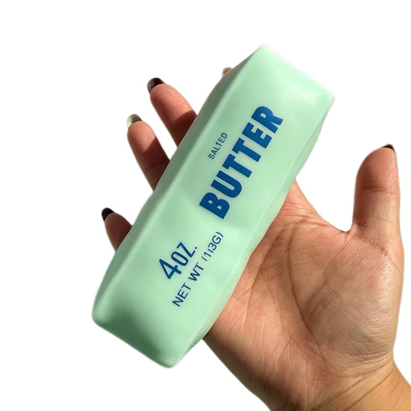 @Giocattolo Antistress Squishy a Forma di Burro Giocattolo Fidget Blocco da Costruzione Riempimento Nessun Rimbalzo Giocattolo da Spremere per Adulti Sensoriale Sollievo dallo Stress Giocattolo Fidget