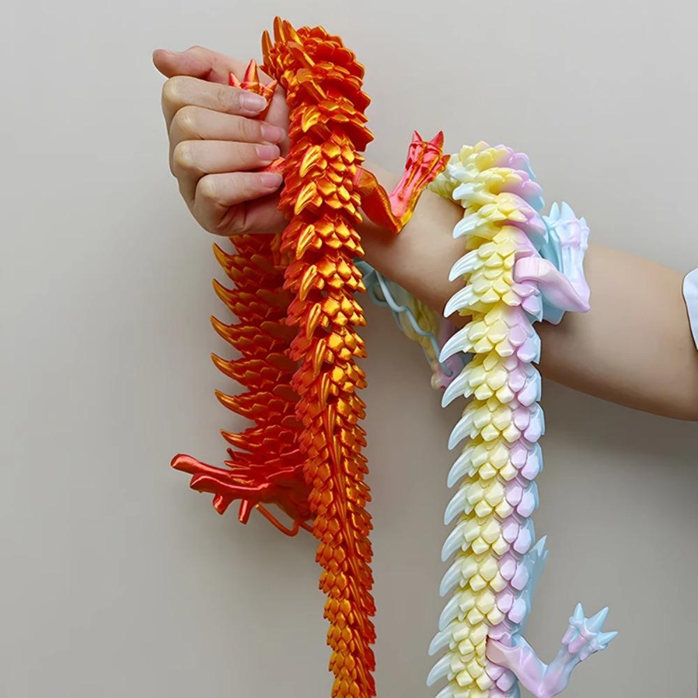 88CM 3D tištěný Dračí drahokam Křišťálová fidget hračka Otočný kloubový drak Dárek pro děti s ADHD Perfektní k narozeninám Dárek
