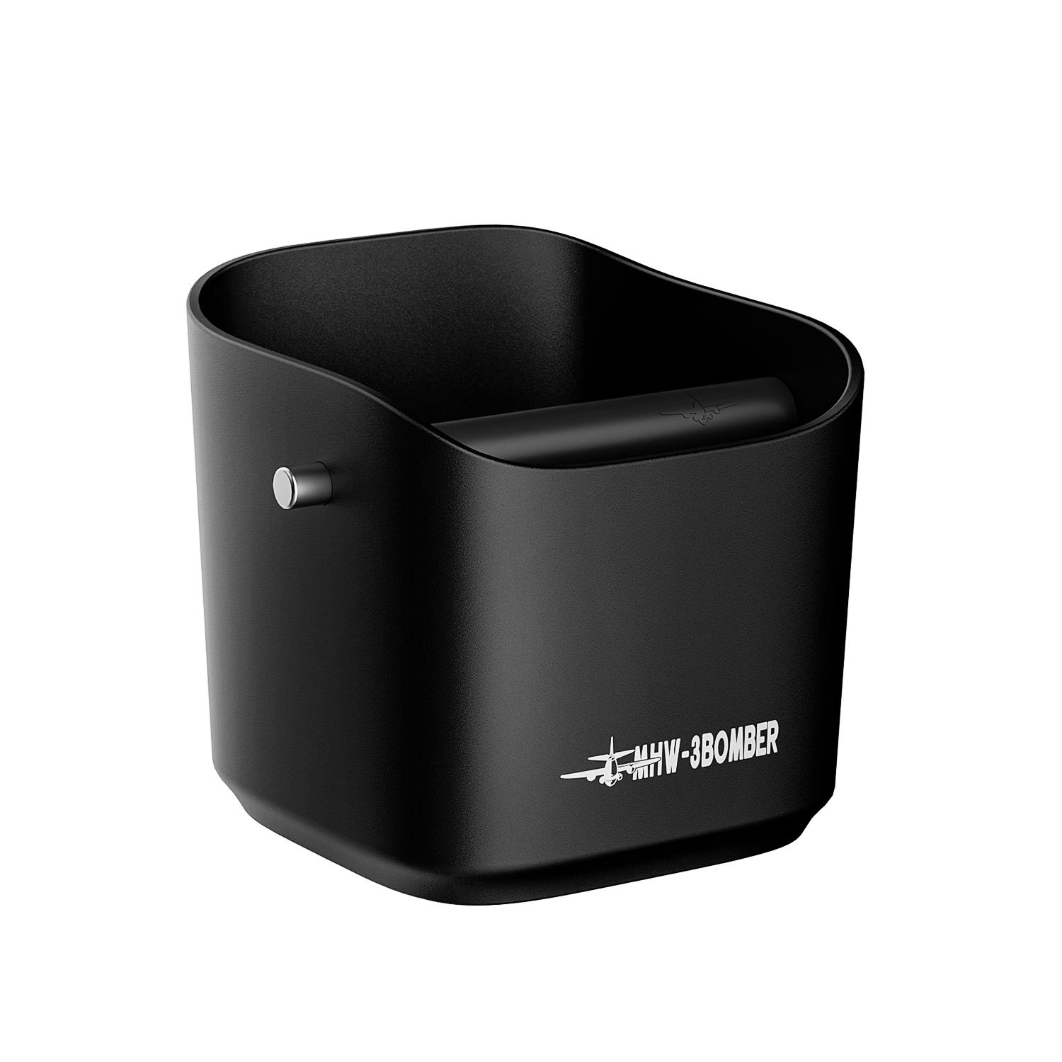 MHW-3BOMBER Knock Box 1.2L Coffee Knock Box with Removable Knock Bar & Anti-slip Pads for Coffee Ground Espresso Accessories