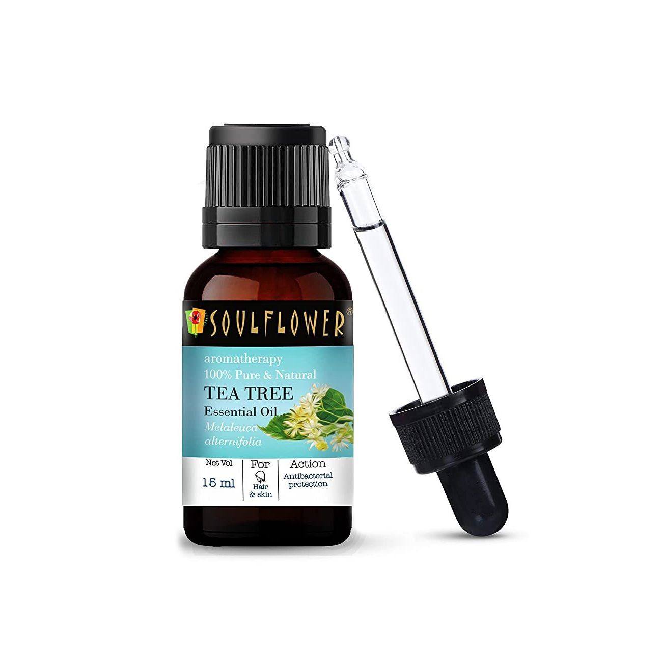 

Эфирное масло Чайного дерева (15 мл), Tea Tree Essential Oil, Soulflower