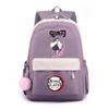 Anime Demon Slayer Printed Backpack for Teenger Student Large Capacity Waterproof Schoolbag Bookbag Women Travel Bag Gift