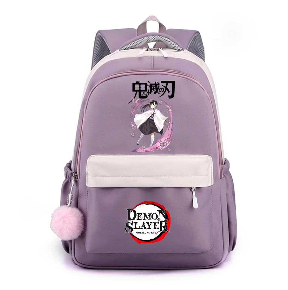 Anime Demon Slayer Printed Backpack for Teenger Student Large Capacity Waterproof Schoolbag Bookbag Women Travel Bag Gift