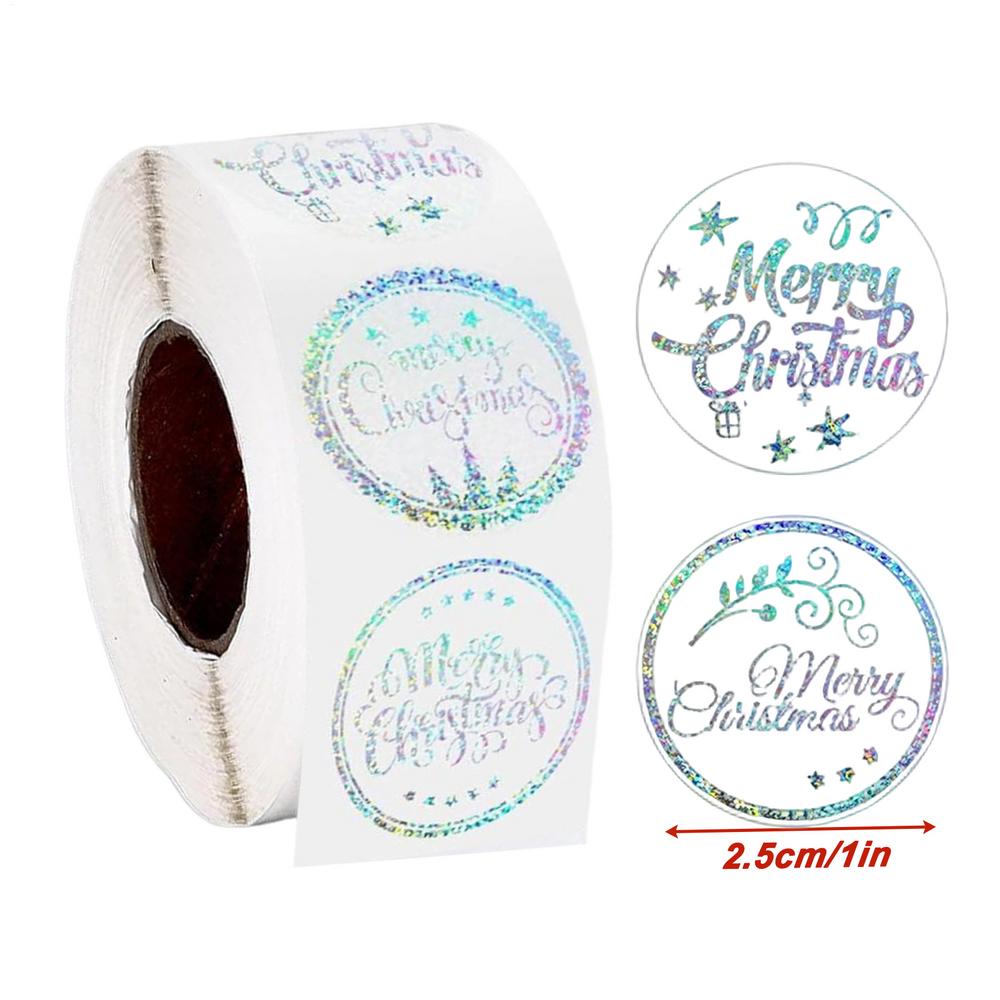 

Merry Christmas Stickers 500 Pieces Decal Adhesive Holiday Stickers for Christmas Holiday Greeting Card Envelope Decoration OTHER синий
