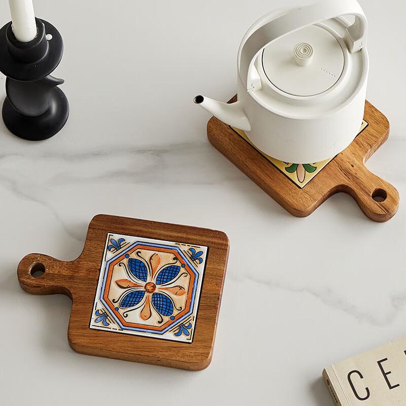Shan Chong Shan Japanese Solid Wood Tile Coaster