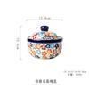 Hand-painted ceramic small stew pot Household steamed egg bowl with cover dessert bowl