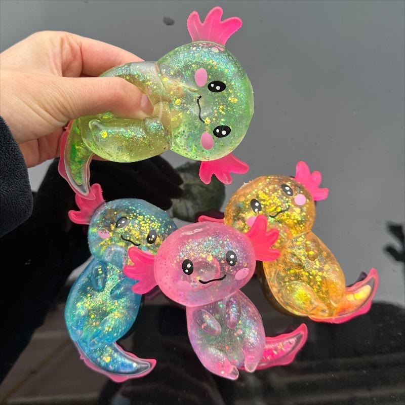 Toys Tabas Squishy Salamander Maltose Fidgets Vibrant Malt Sugar Filled Stretchy Axolotl Fun Squeeze Birthday Supplies Toy Gift