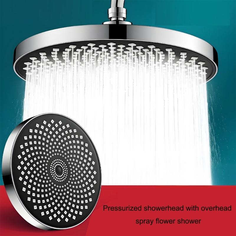 Water Saving Shower Head Featuring Advanced Pressure Boosts & Large Sprays Surfaces for Efficient Rinsing Use