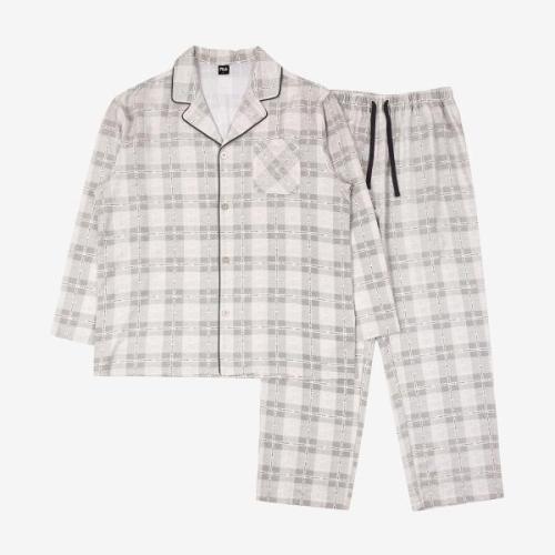 [FILA] Holiday Check Print Men's Pajama Set FI4PJG1403MOTL [Shipped from Korea] 100% Authentic