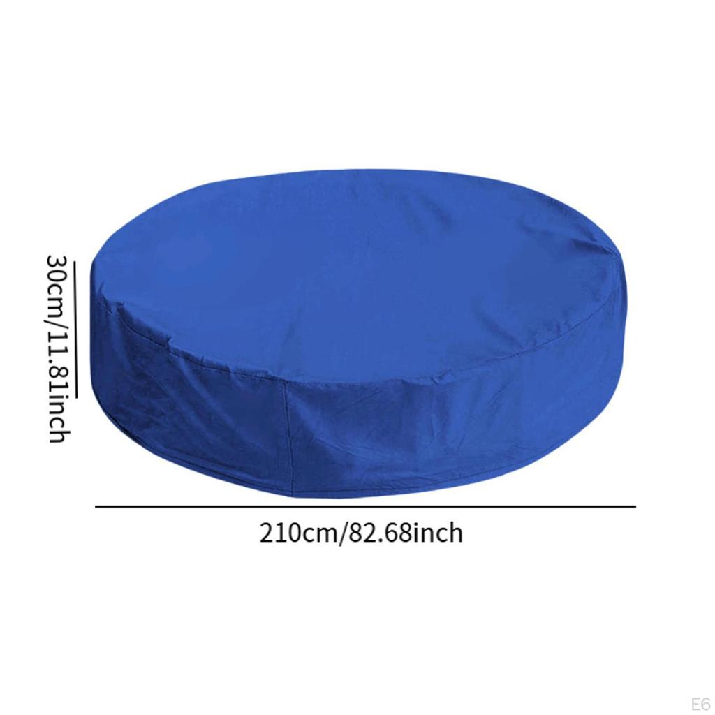 Round Dog Pool Cover, Foldable Multifunction Above Ground Swimming Cover for Home, Garden, And