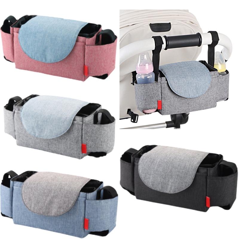 Baby Organiser Pram Mummy Bag Storage Buggy Stroller Pushchair Bottle Cup Holder