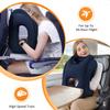 Inflatable Travel Pillow Airplane Neck Pillow with 360 Chin Support Portable Ergonomic Head Support for Flight Train Car Office
