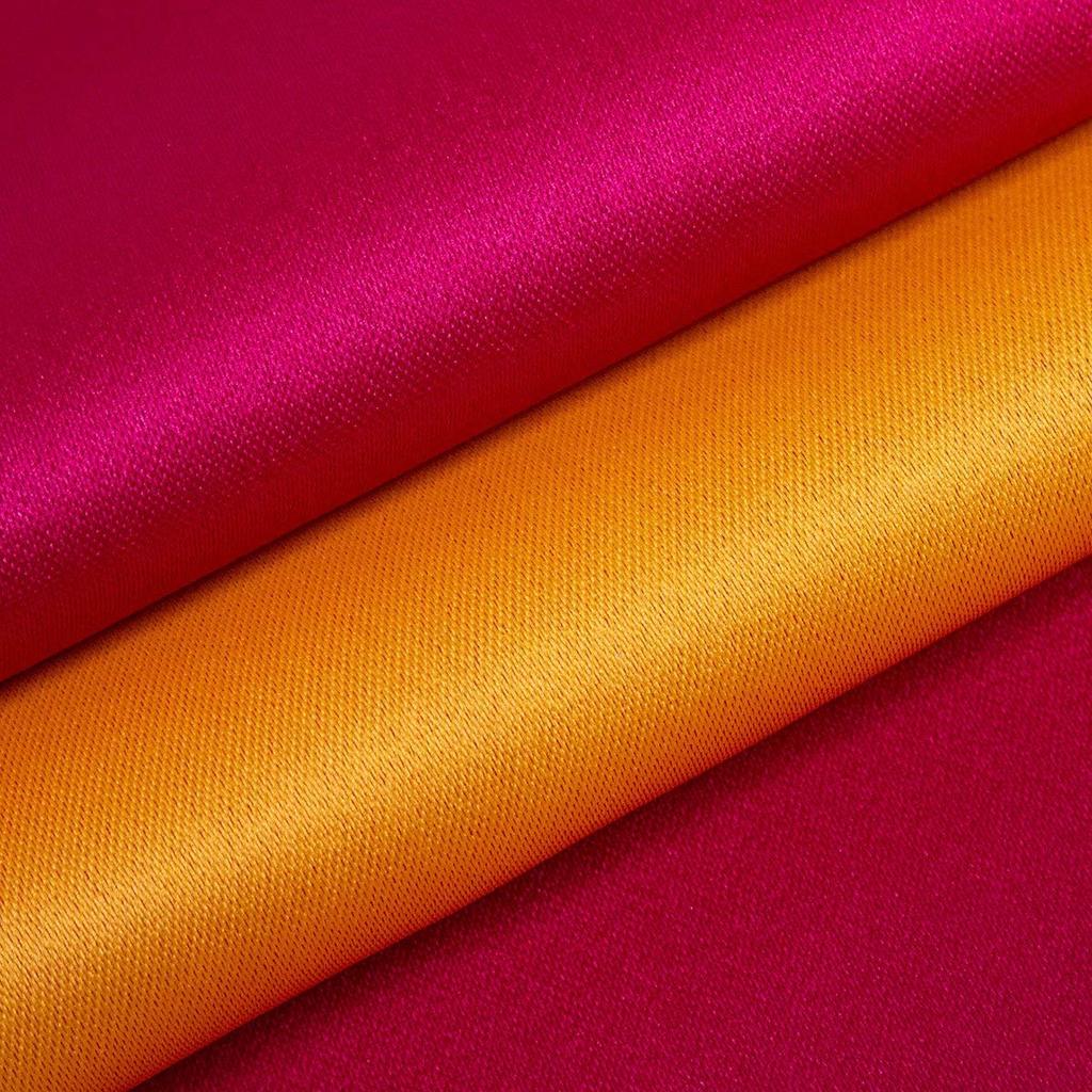 [KYOETSU] [Kyoetsu] Reversible Half-Width Obi for Yukata, Plain, Long Length, Women's (Cherry x Yellow)