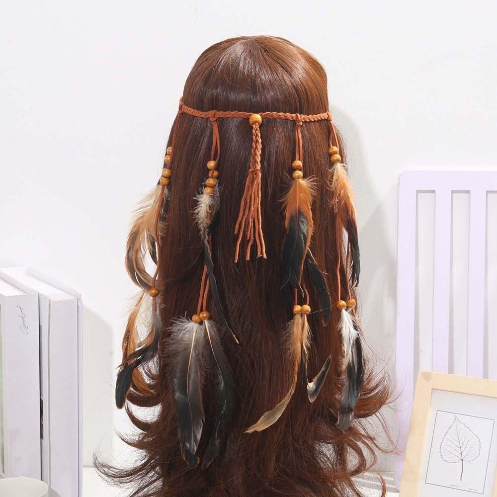 Intricate Beadwork Bohemian Tassel Headband  Exotic Vacation Accessories