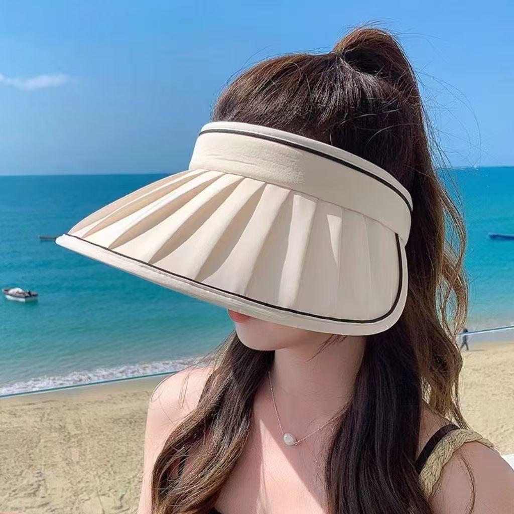 Letní kšiltovka pro ženy, široký okraj, ochrana proti slunci, UV štít, nový styl slaměný klobouk
