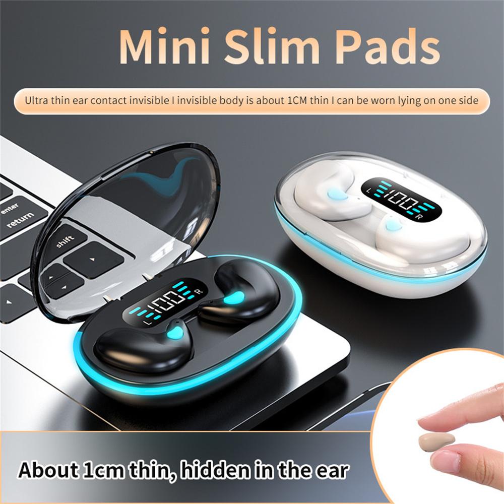 Nowe bezprzewodowe słuchawki X55 Invisible Sleep True Mini Bluetooth 5.3 Ukryte słuchawki Słuchawki douszne z mikrofonem Redukcja szumów basowych Zestawy słuchawkowe stereo HiFi