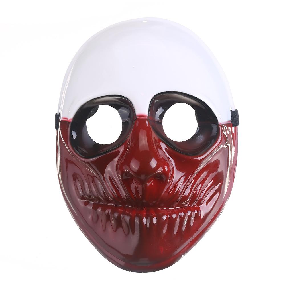 Halloween Scary Clown Payday Mask Cosplay Masquerade Prop Carnival Mask Joker Dallas Wolf Hoxton Chains Movie Props Mask