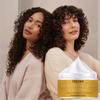 Reparación profunda del cabello dañado con acondicionador de queratina que contiene colágeno y biotina crema hidratante para el cabello