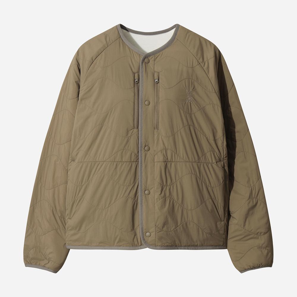 DOD Women'S) Riverwave Reversible Quilted Jacket (Dark Beige)