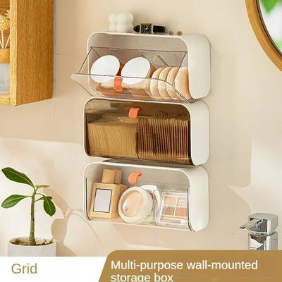 Úložný box na toaletu Nástěnný Úložné boxy na vatové tamponky Prachotěsný Koupelnový organizér Make-up Rtěnka Lepicí Držák na šperky