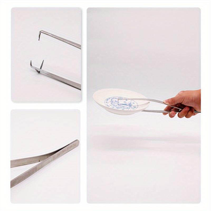 Pottery Tools Stainless Steel Glaze Clamp Dip Glaze Clamp DIY Ceramic Clamp Plate Spoon Glaze Coloring Tool Clay Clamp