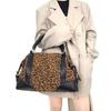 Personalized Leopard Print Spice Girl Tote Bag Large Capacity Retro Street Shoulder Messenger Bag