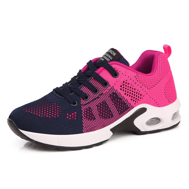 2020 Damen Frühjahr Flyknit Mesh Sneaker - Stylische, Atmungsaktive Sportschuhe mit Luftpolster für Studenten