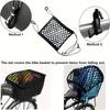 Motorcycle Helmet Storage Bag - Trunk Luggage Net with Hook for Scooter/Bike Fuel Tank (Mesh Cargo)
