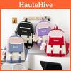 Girl Student Backpack Five Piece Set With Simple Letter Pattern For High School