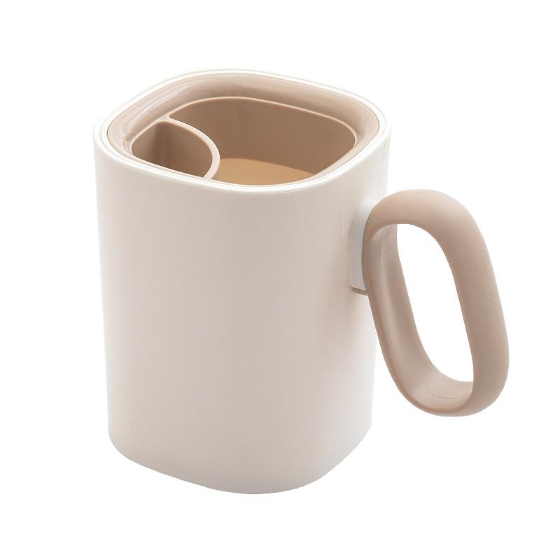 Couples' Portable Children's Toothbrush Storage Cup with Handle
