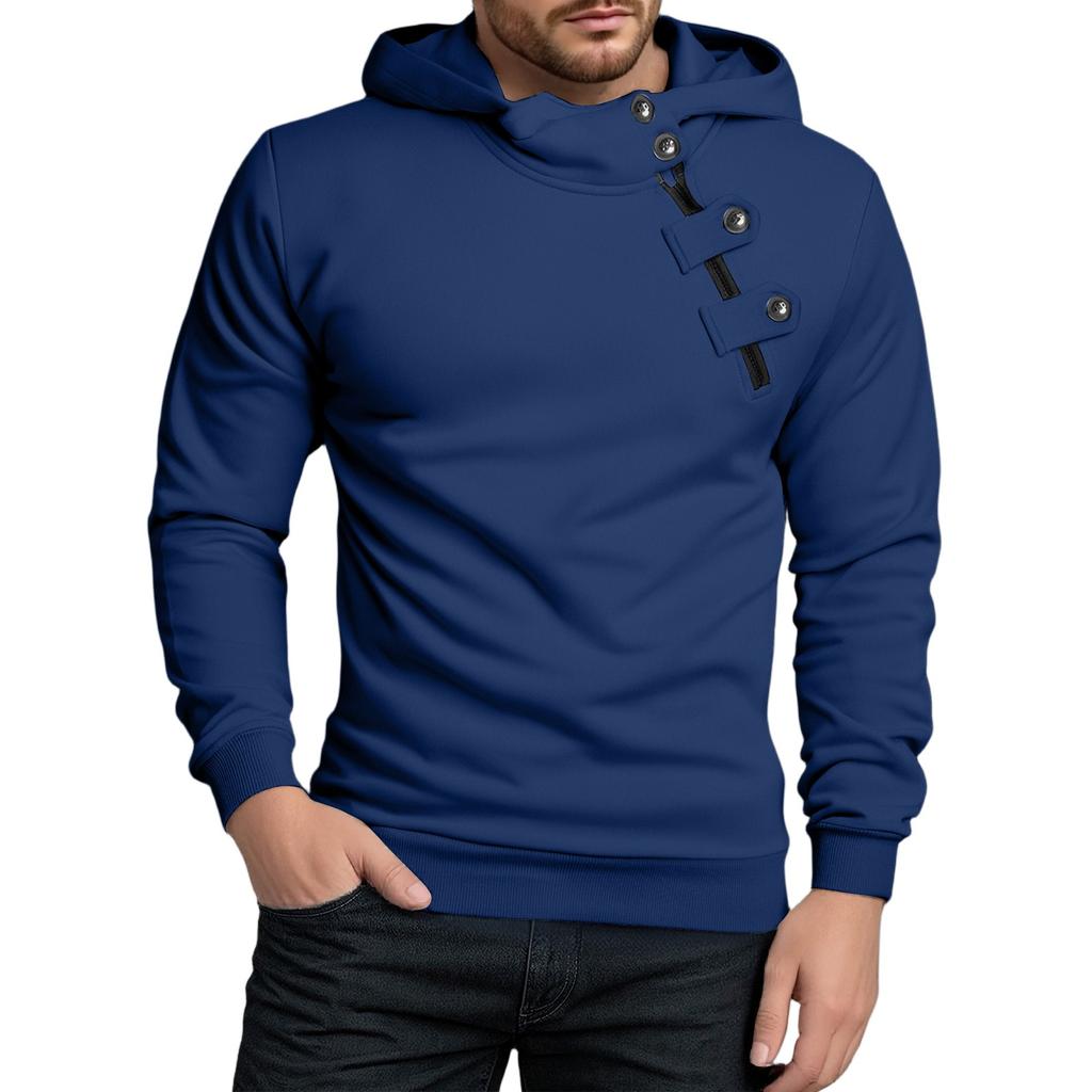Men's Fleece Hoodie Casual Long Sleeve 1/4 Zipper Pullover Sweatshirts