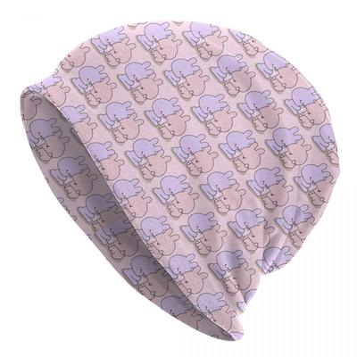 Asamimichaan Anime Cartoons Asamimi Bonnet Hat Knitting Hats Men Women Hip Hop Unisex Warm Winter Skullies Beanies Caps