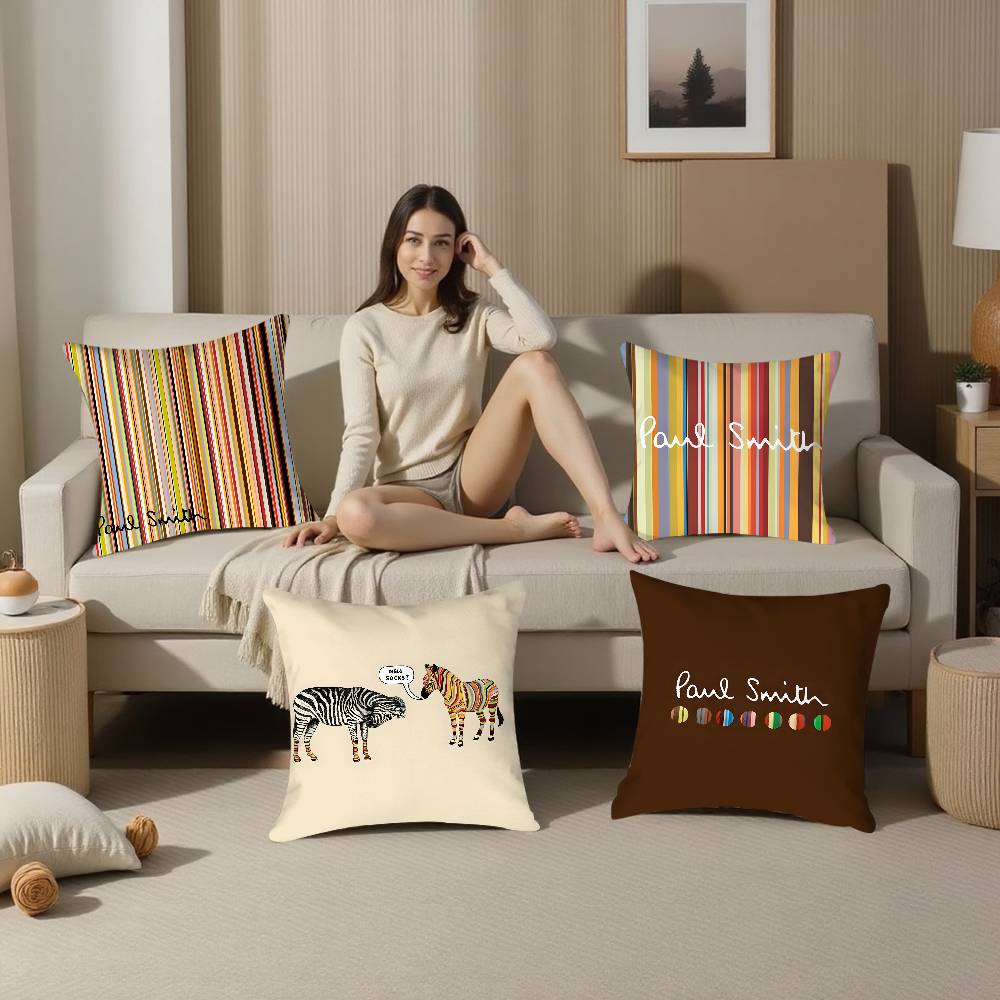 Funny S-Smith Fashion P-Paul Pillow Case Plush Fabric Soft Double Sided Print Sofa Cushion Cover Throw Pillow Covers