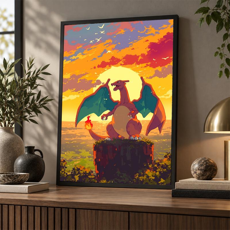 5D Diamond Painting Charizard DIY Full Drill Diamond Art Kit Home Decoration