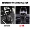 Carbon Fiber Gear Shift Knob Cover For Trim BMW 3 5 Series F30 F20 F34 F10 F11
