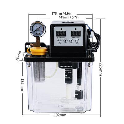 Double Display 2.0L 50ml/min 220 V 28W Automatic Lubricating Oil Pump Oil Injectors Full Copper