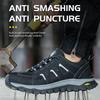 Herren Arbeitssicherheitsschuhe Stahlkappe Arbeitsschuhe Durchstichfest Luftpolster Arbeitssneaker Rutschfest Industrielles Schutzschuhwerk