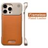 For Magsafe Magnetic Leather Frameless Case for iPhone 17 Pro Max 17 Air 16 15 14 13 Wireless Charging Better Heat Hard Bumper