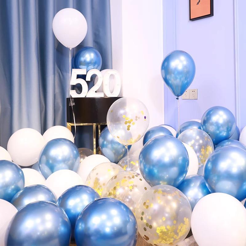 Metallic Silver & Purple Sequin Balloons for Events & Celebrations