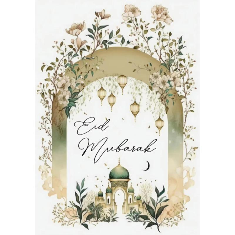 Eid Mubarak Decor Painting Wall Decoration Vanvas Poster Ramadan Print Bedroom Living Room Corridor Decoration Ramadan Gift