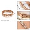 Fashion Stainless Steel Mesh Bracelet Band Women Adjustable Slide Charms Bangle (D)