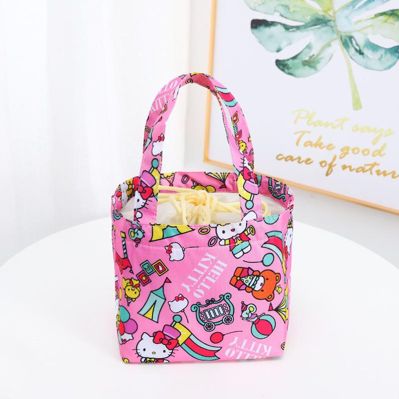 Bag Insulated Lunch With Drawstring For Outings And Picnics